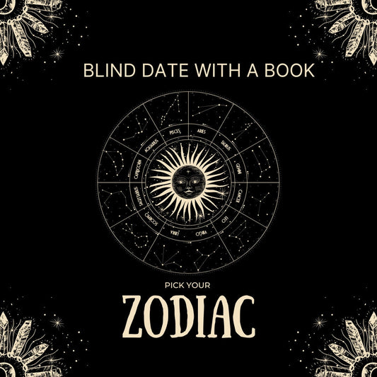 Pick your Astrological Sign Blind Date with a  Book Curated Gift Box, Mystery Book, Book Lover Gift, Bookworm Gift...